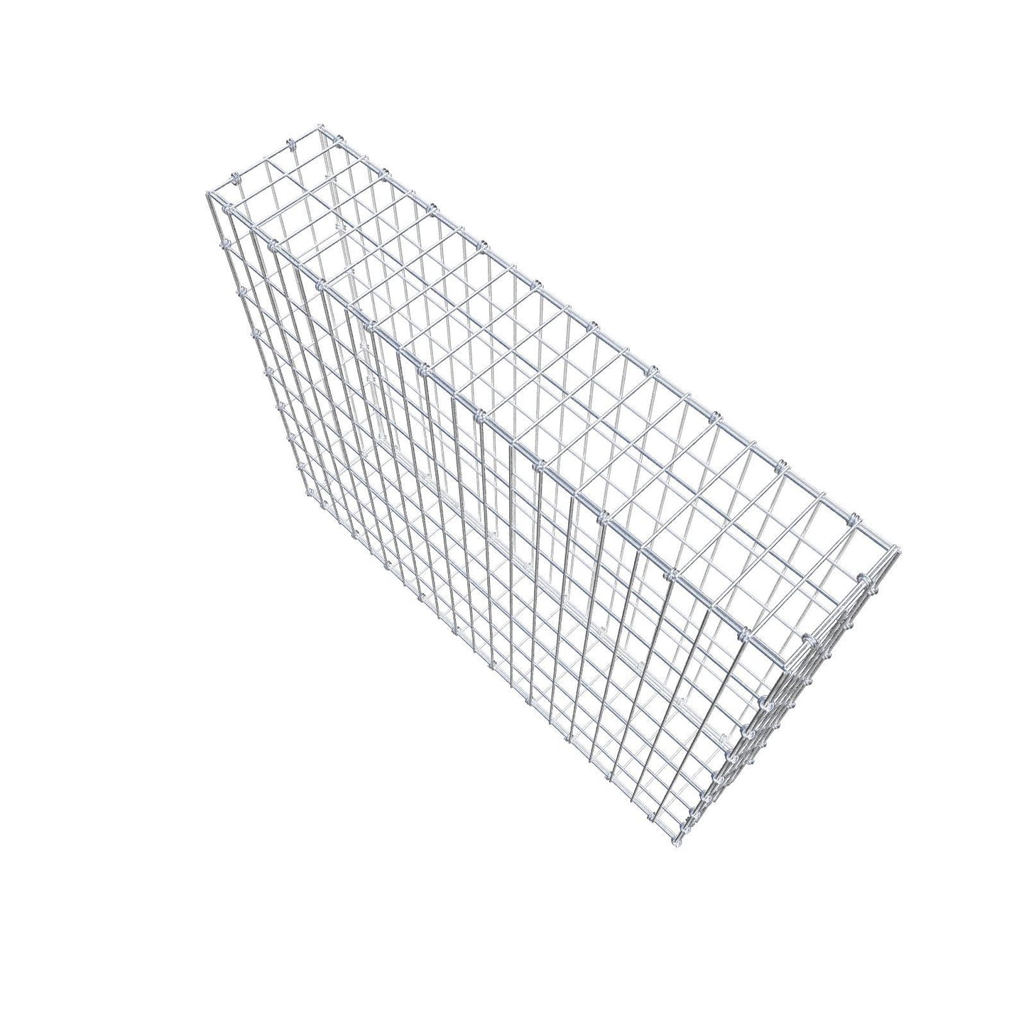 Schanskorf 100 cm x 80 cm x 20 cm (L x H x D), maaswijdte 5 x 10 cm, spiraalring