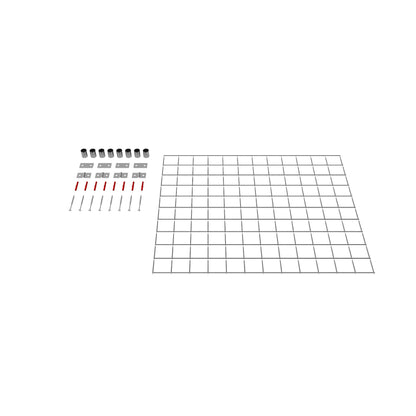 Decorative trellis / trellis (including mounting material) mesh size 5 x 5 cm