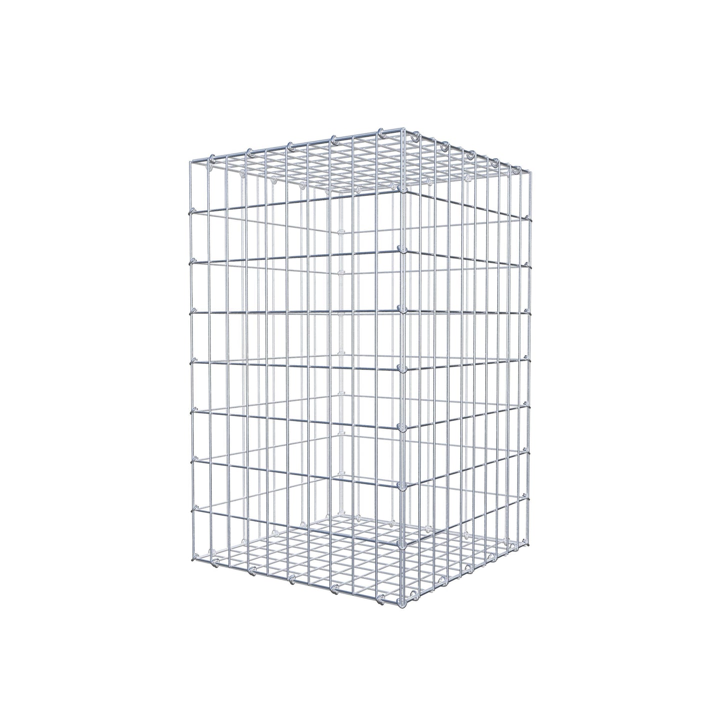 Schanskorf 80 cm x 50 cm x 50 cm (L x H x D), maaswijdte 5 cm x 10 cm, C-ring