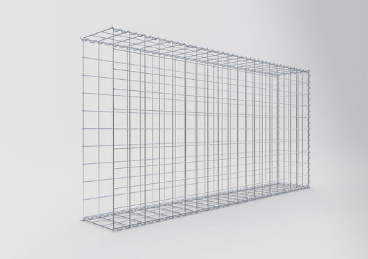 Grown-on gabion type 2 200 cm x 100 cm x 30 cm (L x H x D), mesh size 10 cm x 10 cm, spiral