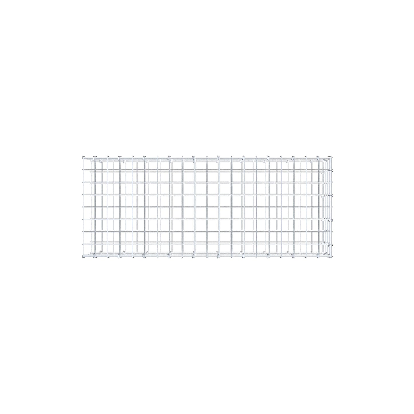 Gabbione aggiuntivo di tipo 2 100 cm x 20 cm x 40 cm (L x H x P), maglia 5 cm x 5 cm, anello a C