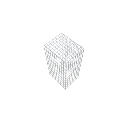 Monteret gabion type 4 100 cm x 50 cm x 40 cm (L x H x D), maskestørrelse 5 cm x 10 cm, C-ring