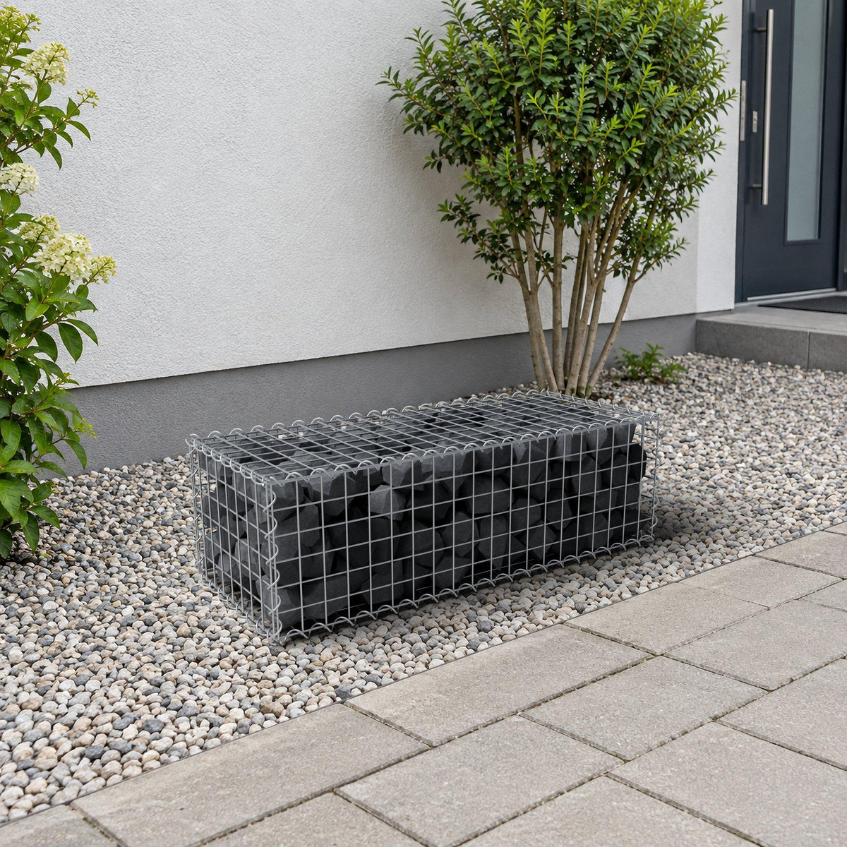 Gabion 100 cm x 30 cm x 40 cm (L x H x D), mesh size 5 cm x 5 cm, spiral