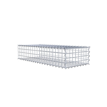 Add-on schanskorf type 2 100 cm x 20 cm x 40 cm (L x H x D), maaswijdte 5 cm x 5 cm, spiraalvormig