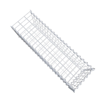 Anbaugabione Typ 2 100 cm x 30 cm x 30 cm (L x H x T), Maschenweite 5 cm x 10 cm, Spirale