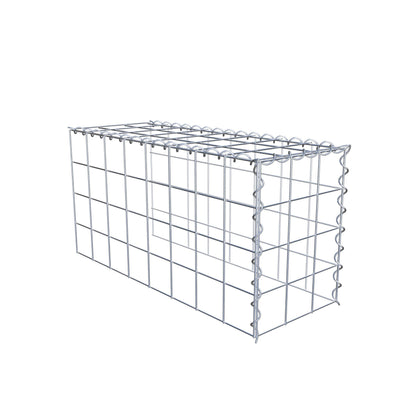 Add-on schanskorf type 4 80 cm x 40 cm x 30 cm (L x H x D), maaswijdte 10 cm x 10 cm, spiraal