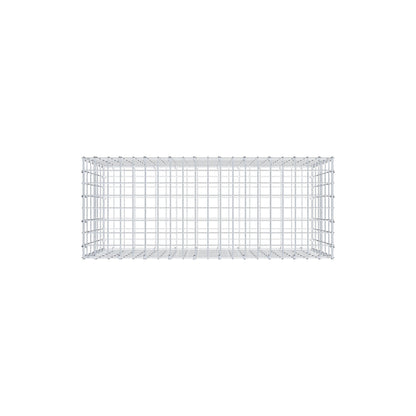 Gavión 100 cm x 60 cm x 40 cm (L x A x P), luz de malla 5 cm x 10 cm, anillo en C
