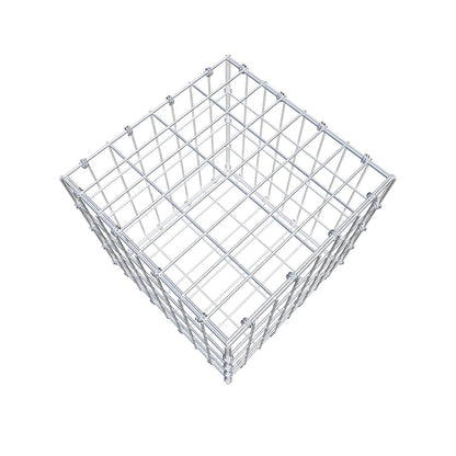 Schanskorf 40 cm x 40 cm x 40 cm (L x H x D), maaswijdte 5 x 10 cm, spiraalring
