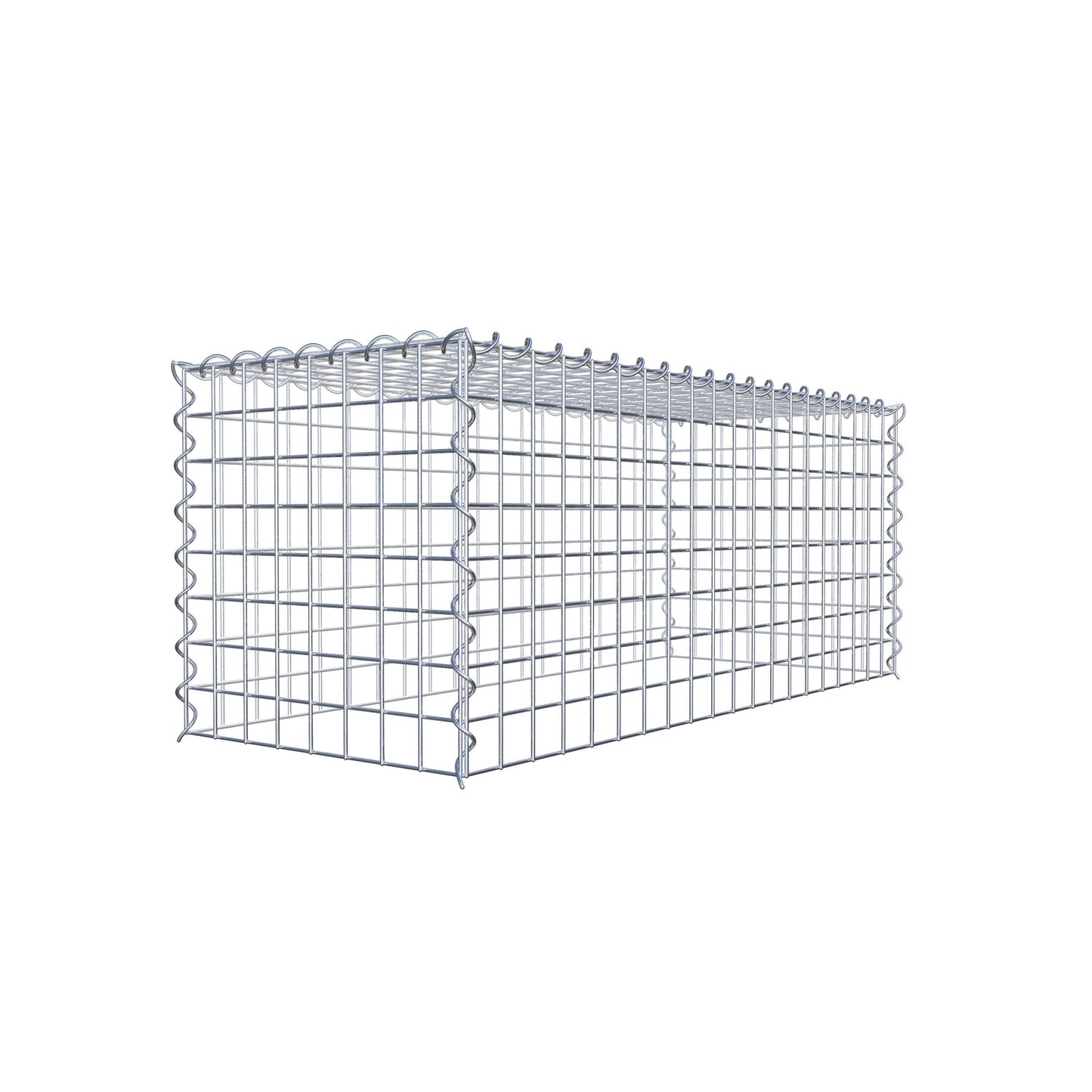 Add-on schanskorf type 3 100 cm x 40 cm x 40 cm (L x H x D), maaswijdte 5 cm x 5 cm, spiraalvormig