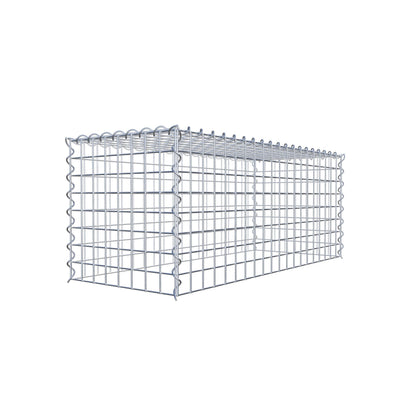 Add-on schanskorf type 3 100 cm x 40 cm x 40 cm (L x H x D), maaswijdte 5 cm x 5 cm, spiraalvormig