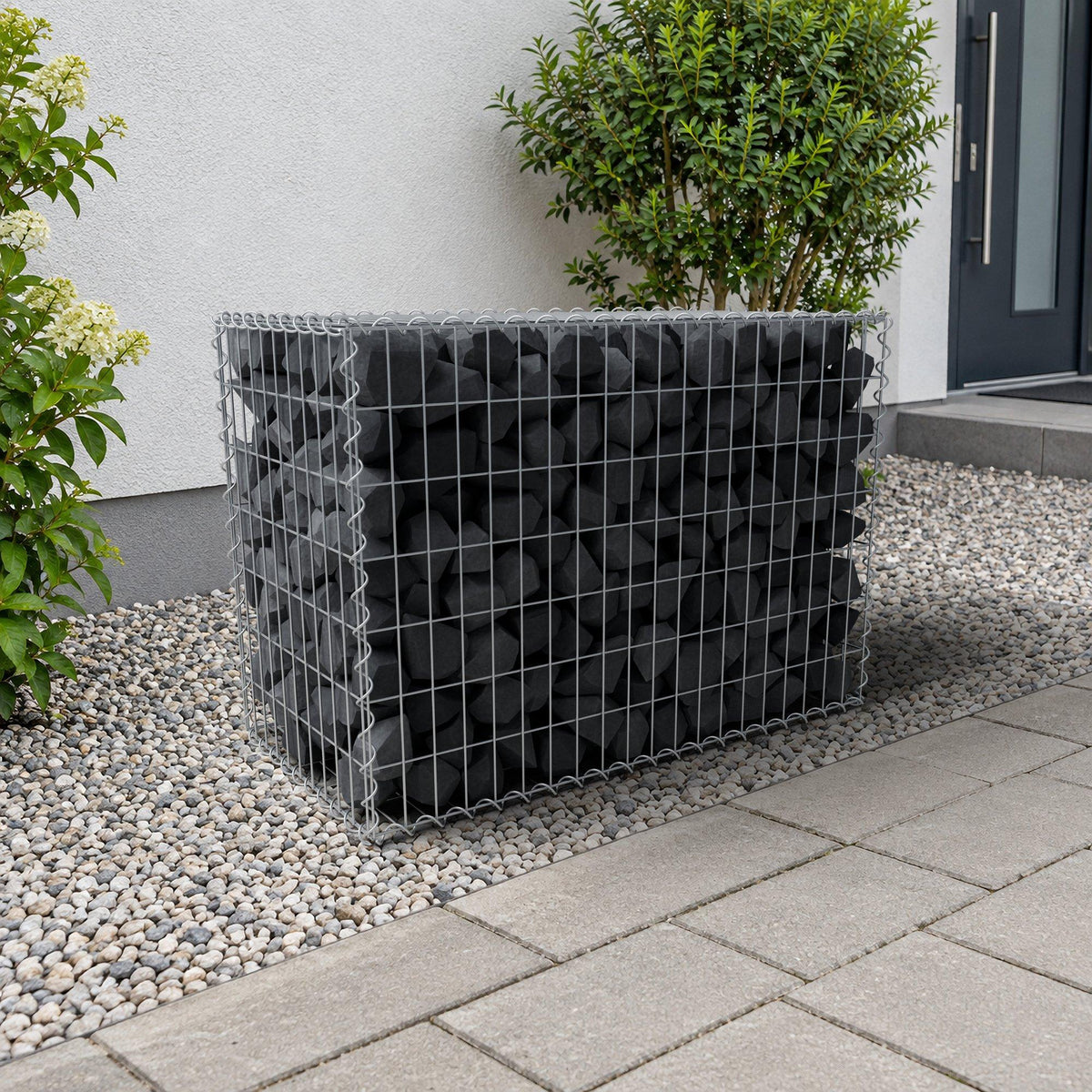 Gabião 100 cm x 70 cm x 50 cm (C x A x P), malhagem 5 cm x 10 cm, espiral
