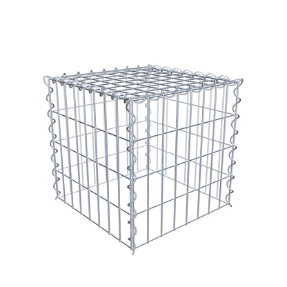 Anbaugabione Typ 3 40 cm x 40 cm x 40 cm (L x H x T), Maschenweite 5 cm x 10 cm, Spirale