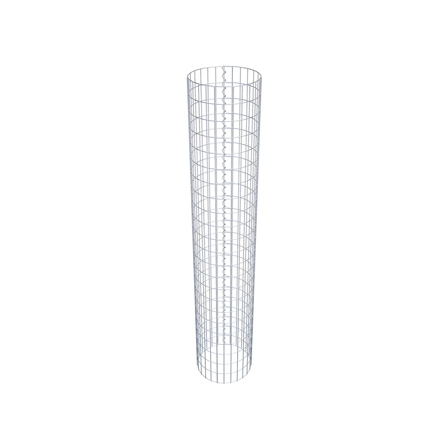 Gabionensäule rund 42 cm Durchmesser, 230 cm Höhe, Maschenweite 5 cm x 10 cm