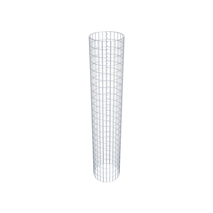 Gabionensäule rund 42 cm Durchmesser, 230 cm Höhe, Maschenweite 5 cm x 10 cm