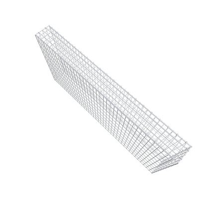 Opzetpaal type 3 200 cm x 100 cm x 20 cm (L x H x D), maaswijdte 5 cm x 10 cm, C-ring