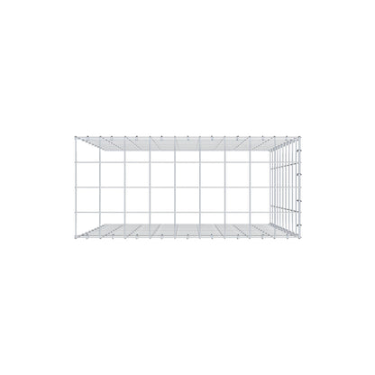 Monteret gabion type 4 100 cm x 90 cm x 40 cm (L x H x D), maskestørrelse 10 cm x 10 cm, C-ring