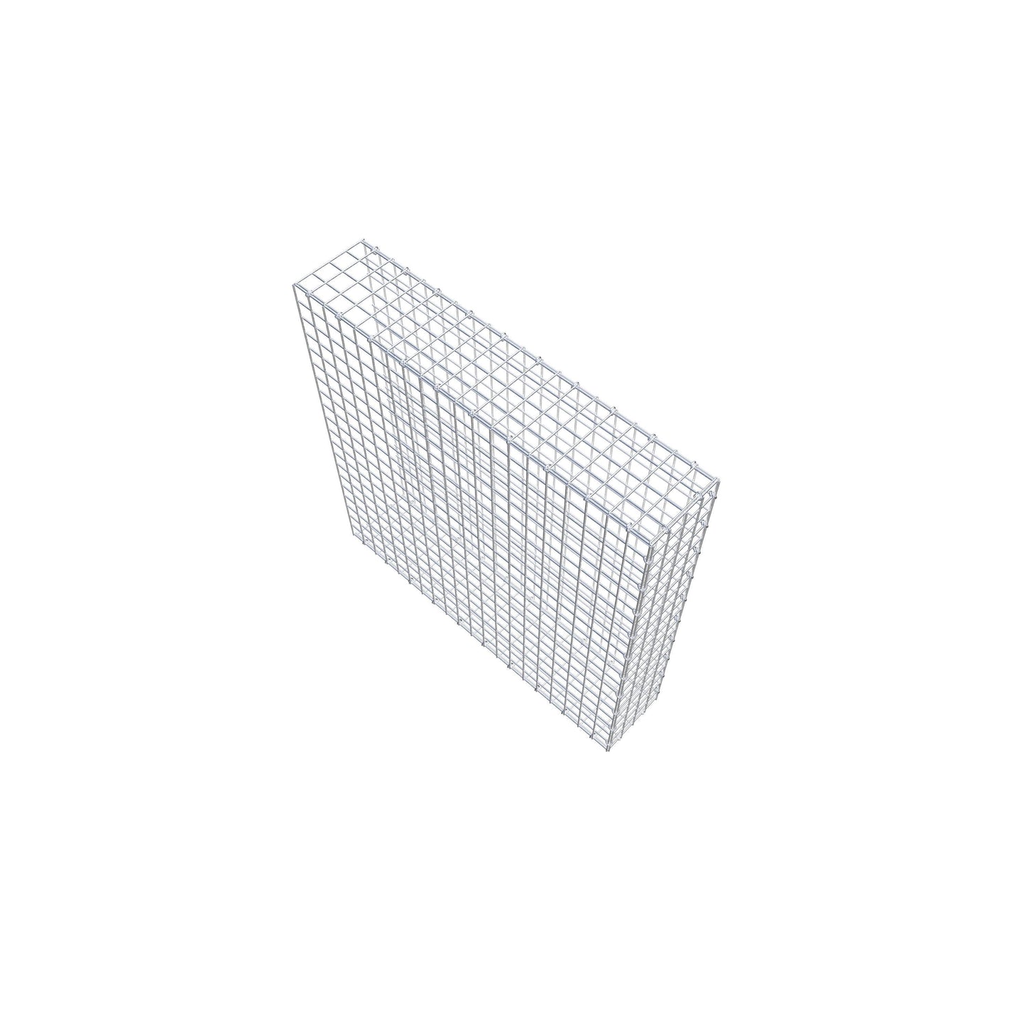 Bevestigbare schanskorf type 2 100 cm x 100 cm x 20 cm (L x H x D), maaswijdte 5 cm x 5 cm, C-ring