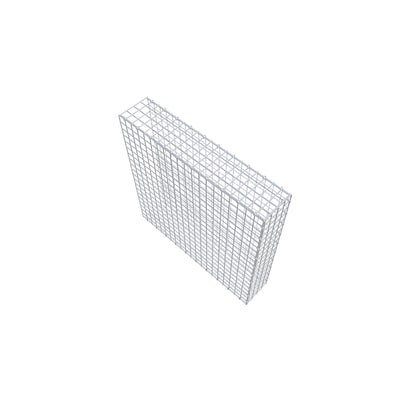 Bevestigbare schanskorf type 2 100 cm x 100 cm x 20 cm (L x H x D), maaswijdte 5 cm x 5 cm, C-ring