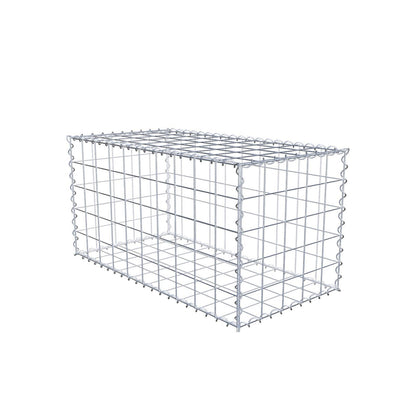 2er Set Gabionen 100 cm x 50 cm x 50 cm (L x H x T), Maschenweite 10 x 10 cm, Spirale