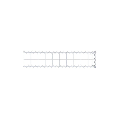 Add-on schanskorf type 4 100 cm x 30 cm x 20 cm (L x H x D), maaswijdte 10 cm x 10 cm, spiraalvormig