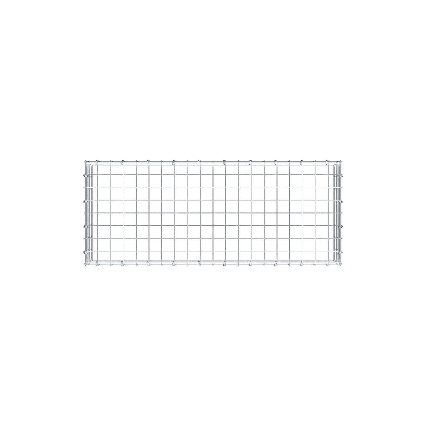 Type 3 oplegkorf 100 cm x 20 cm x 40 cm (L x H x D), maaswijdte 5 cm x 5 cm, C-ring