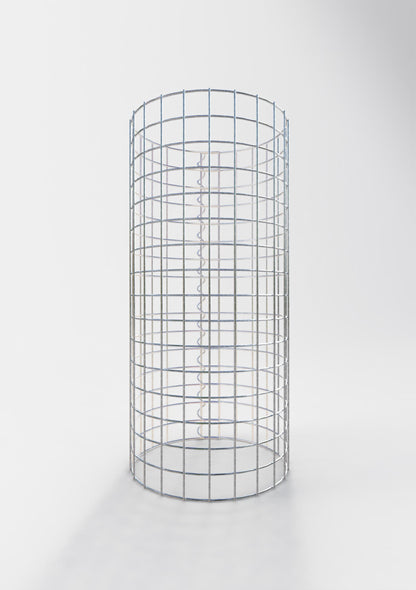 Coluna de gabião redonda 37 cm de diâmetro, 80 cm de altura, malhagem 5 cm x 5 cm