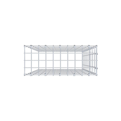 Monteret gabion type 4 100 cm x 50 cm x 20 cm (L x H x D), maskestørrelse 5 cm x 10 cm, C-ring