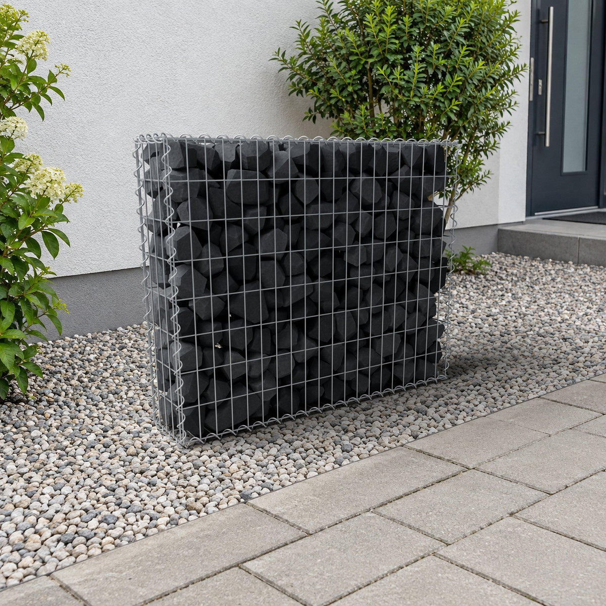 Gabion 100 cm x 80 cm x 20 cm (L x H x D), mesh size 5 cm x 10 cm, spiral