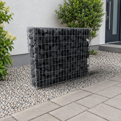 Gabion 100 cm x 80 cm x 20 cm (L x H x D), mesh size 5 cm x 10 cm, spiral