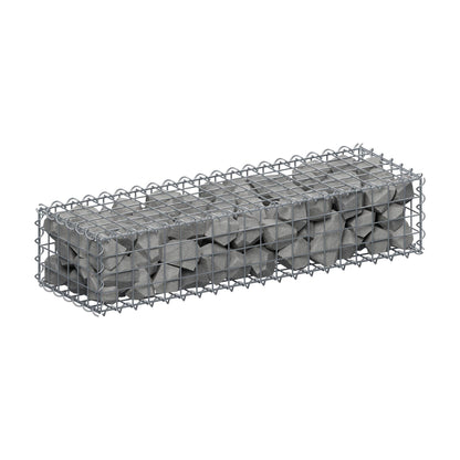 Gabion 100 cm x 20 cm x 30 cm (L x H x D), maskestørrelse 5 cm x 5 cm, spiral