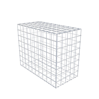Gabion 100 cm x 80 cm x 50 cm (L x H x D), maskestørrelse 10 x 10 cm, spiralring