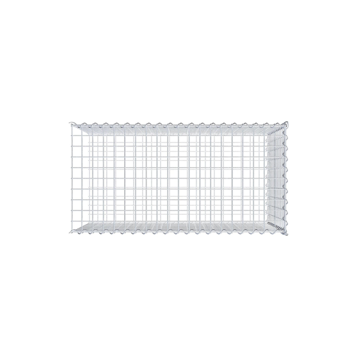 Gavión complementario tipo 2 100 cm x 60 cm x 50 cm (L x A x P), malla 5 cm x 5 cm, espiral