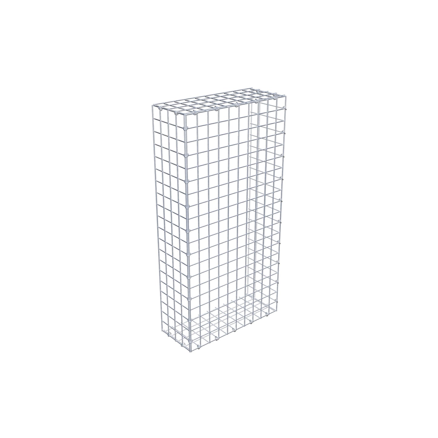 Type 2 oplegkorf 100 cm x 20 cm x 50 cm (L x H x D), maaswijdte 5 cm x 5 cm, C-ring