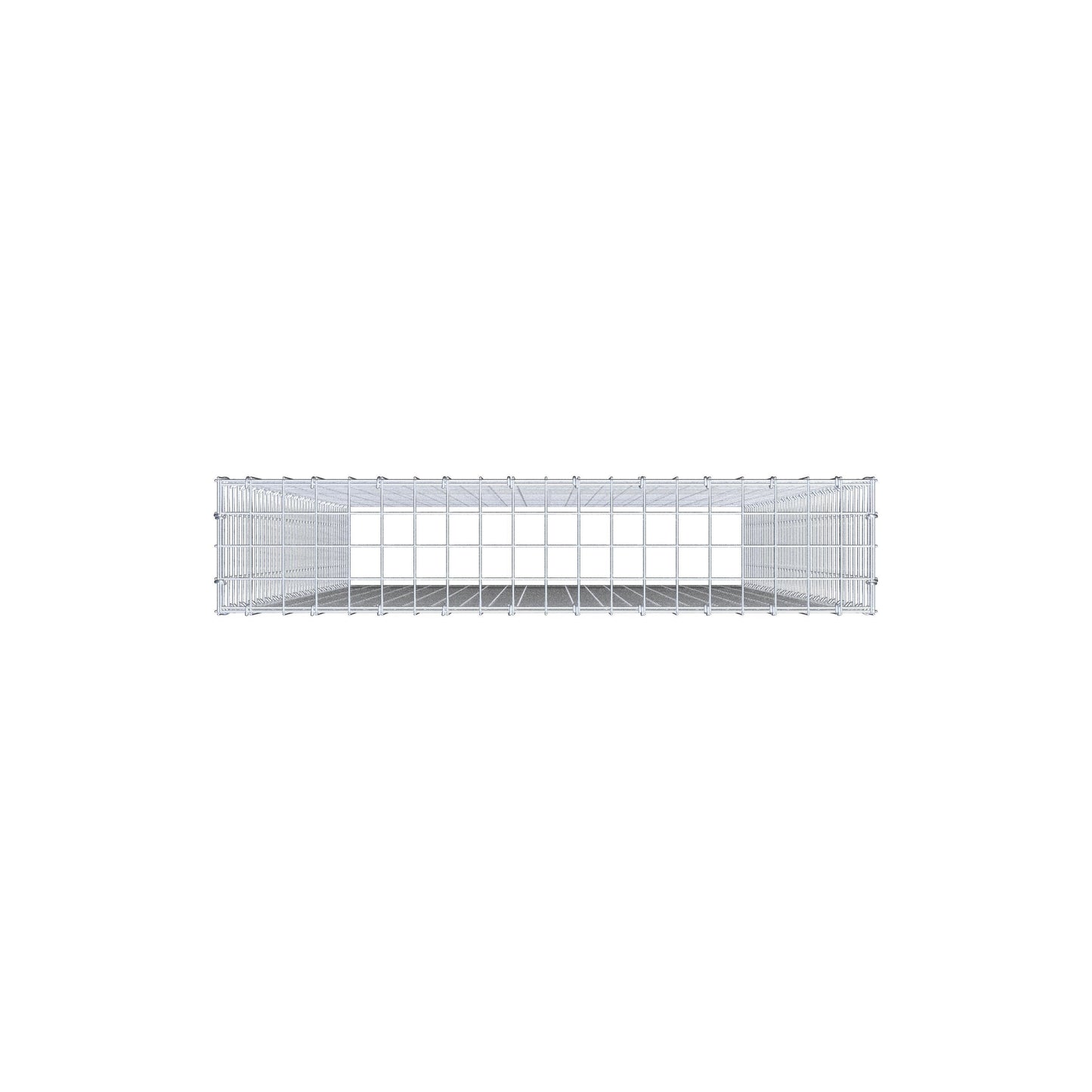 Opzetpaal type 3 200 cm x 100 cm x 20 cm (L x H x D), maaswijdte 5 cm x 5 cm, C-ring