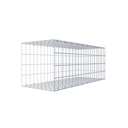 Opzetpaal type 2 100 cm x 40 cm x 40 cm, maaswijdte 5 cm x 10 cm, C-ring