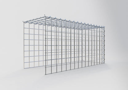 Add-on schanskorf type 4 80 cm x 40 cm x 30 cm (L x H x D), maaswijdte 5 cm x 5 cm, spiraalvormig