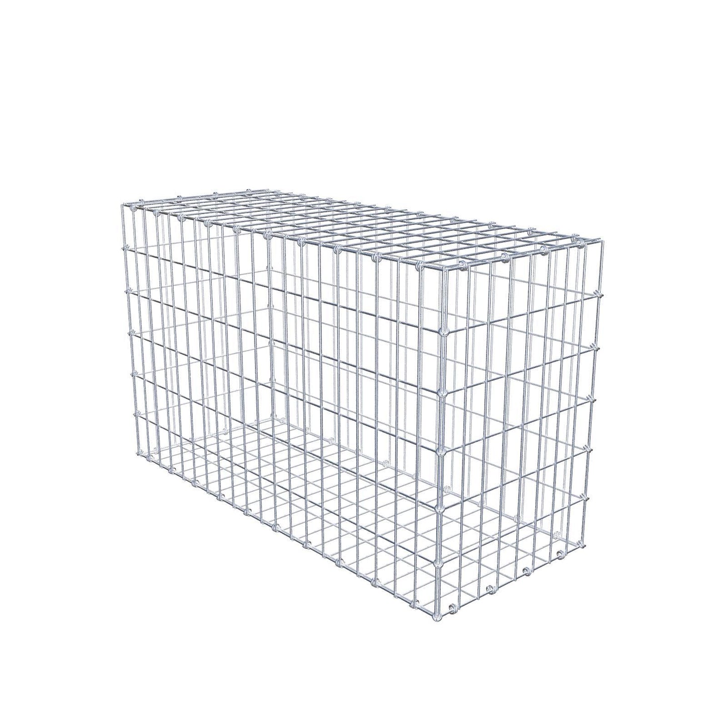 Schanskorf 100 cm x 60 cm x 40 cm (L x H x D), maaswijdte 5 x 10 cm, spiraalring