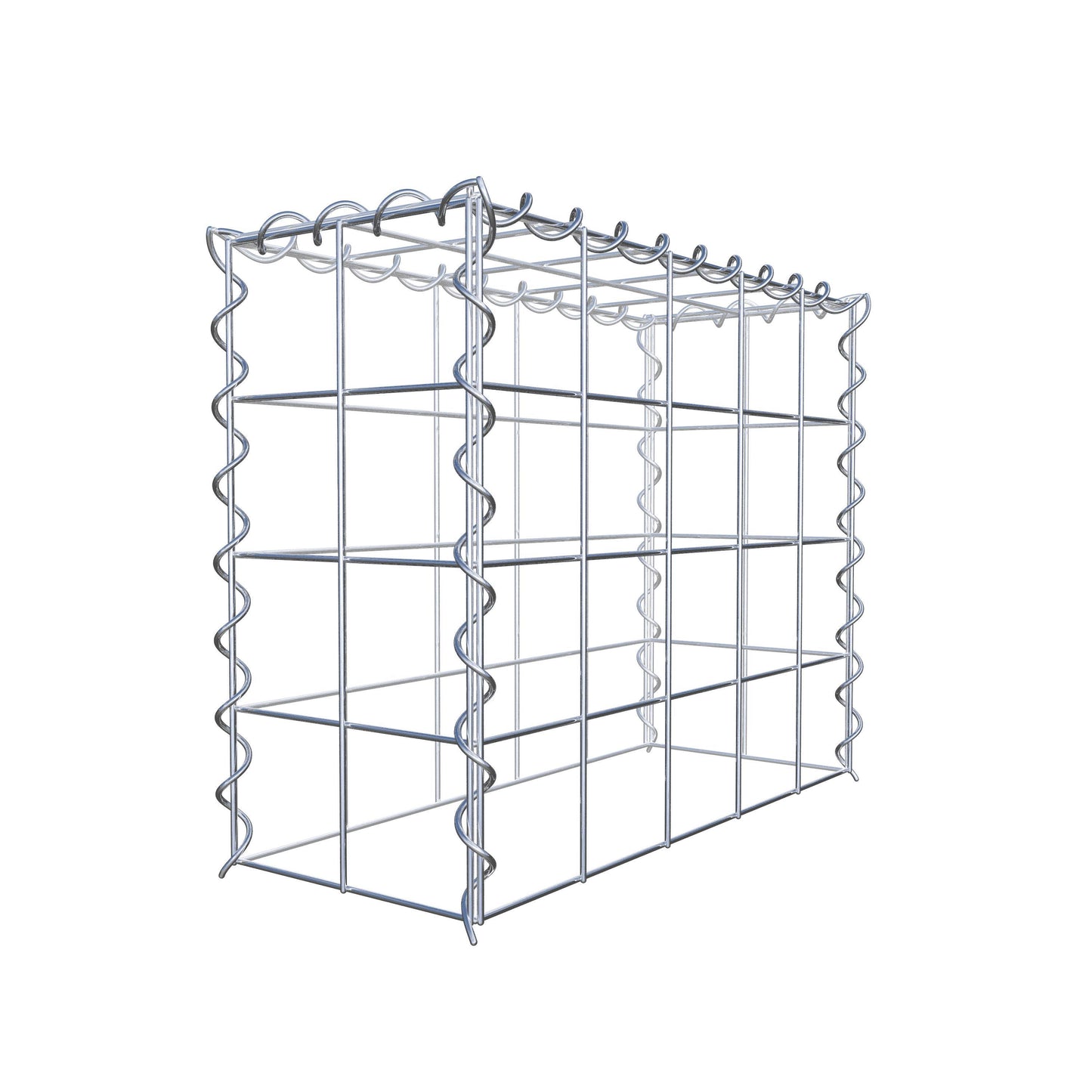 Gabbione aggiuntivo tipo 3 50 cm x 40 cm x 20 cm (L x H x P), dimensione maglia 10 cm x 10 cm, a spirale