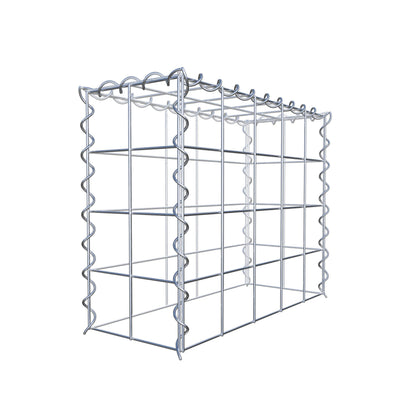 Gabbione aggiuntivo tipo 3 50 cm x 40 cm x 20 cm (L x H x P), dimensione maglia 10 cm x 10 cm, a spirale