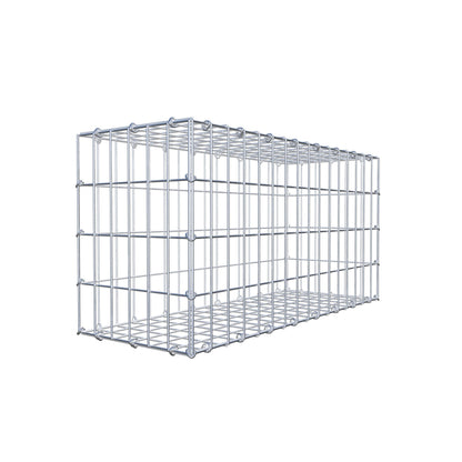 Gabbione 80 cm x 40 cm x 30 cm (L x H x P), maglia 5 cm x 10 cm, anello a C