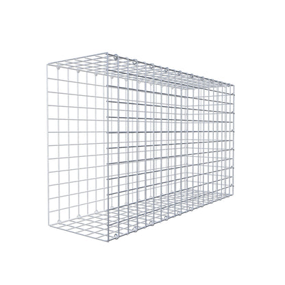 Bevestigbare schanskorf type 2 100 cm x 60 cm x 30 cm (L x H x D), maaswijdte 5 cm x 5 cm, C-ring