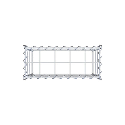 Gabbione aggiuntivo tipo 3 50 cm x 40 cm x 20 cm (L x H x P), dimensione maglia 10 cm x 10 cm, a spirale