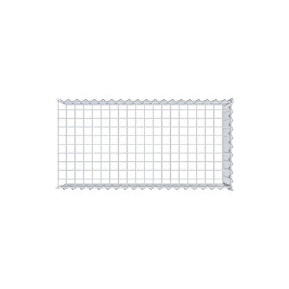 Gabion rapporté type 4 100 cm x 30 cm x 50 cm (L x H x P), mailles 5 cm x 5 cm, spirale