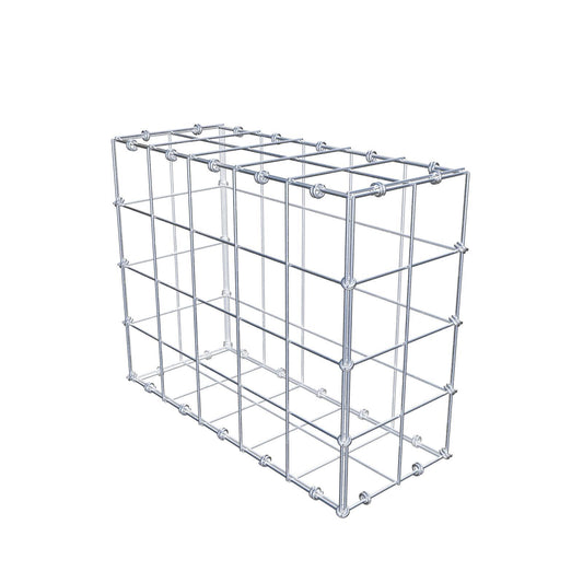 Gabion 50 cm x 40 cm x 20 cm (L x H x D), maskstorlek 10 x 10 cm, spiralring