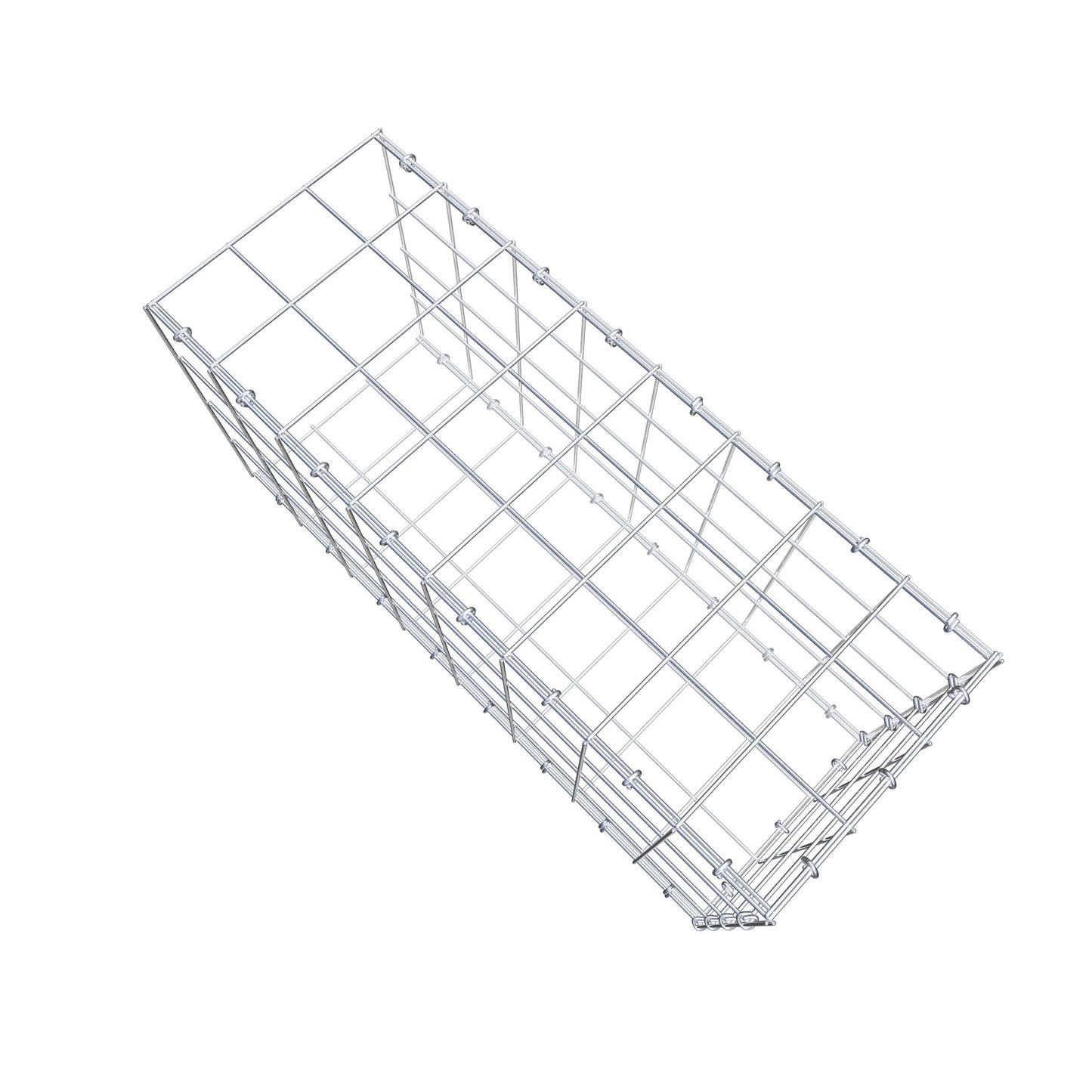 Gabbione aggiuntivo di tipo 2 80 cm x 40 cm x 30 cm (L x H x P), maglia 10 cm x 10 cm, anello a C