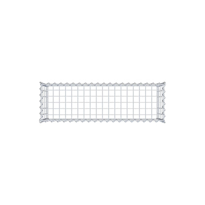 Gabion rapporté type 3 100 cm x 40 cm x 30 cm (L x H x P), mailles 5 cm x 10 cm, spirale