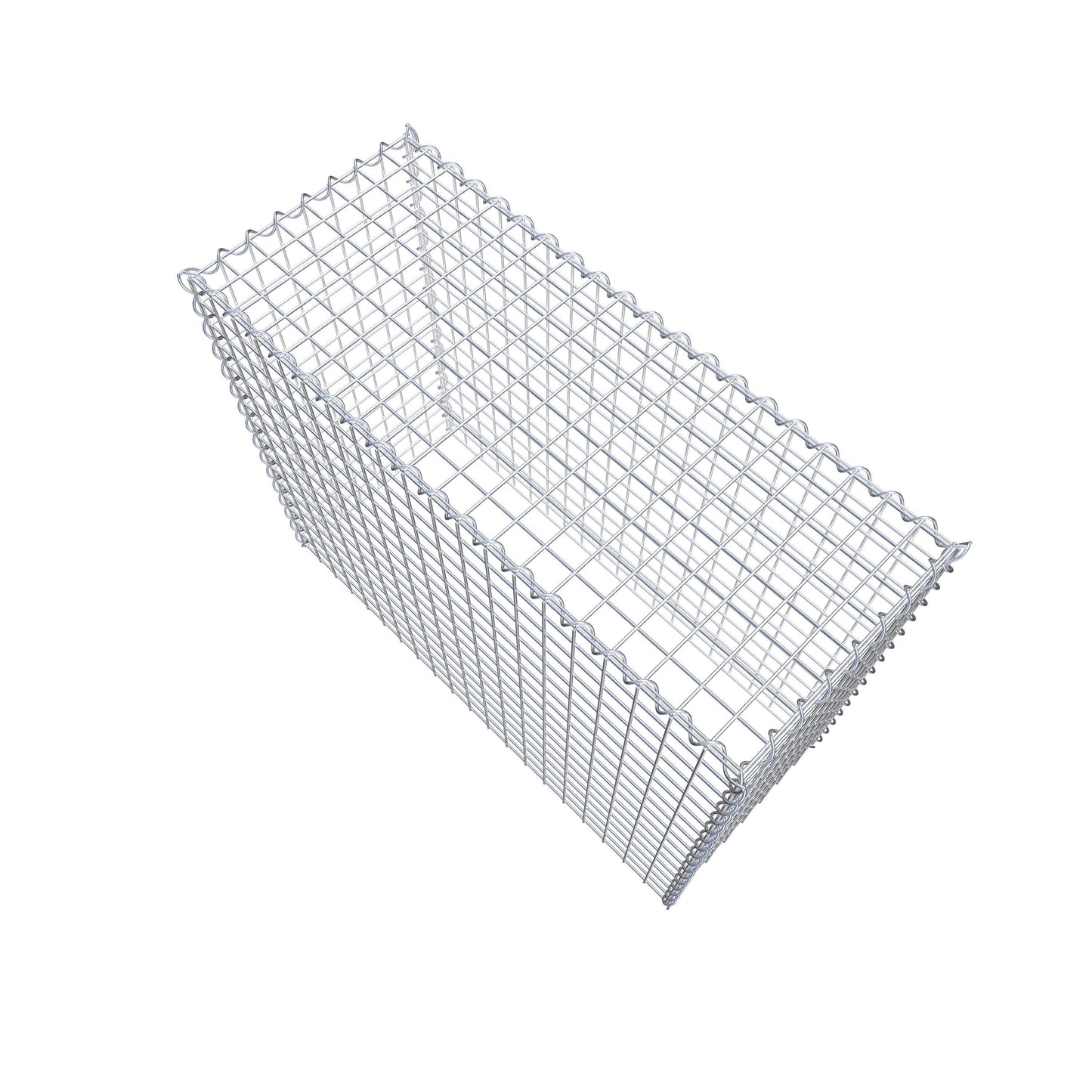 Gabião Tipo 3 100 cm x 80 cm x 40 cm (C x A x P), malhagem 5 cm x 5 cm, espiral