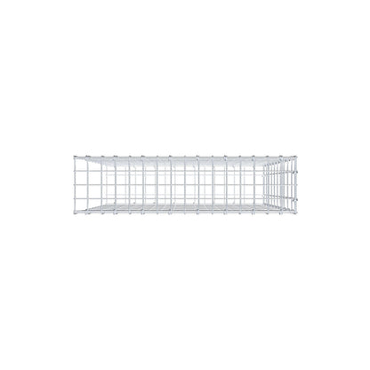 Anbaugabione Typ 2 100 cm x 80 cm x 20 cm, Maschenweite 5 cm x 10 cm, C-Ring