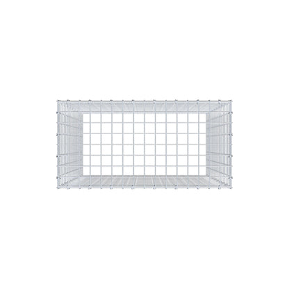 Fourche rapportée type 3 100 cm x 80 cm x 40 cm (L x H x P), mailles 5 cm x 5 cm, anneau en C