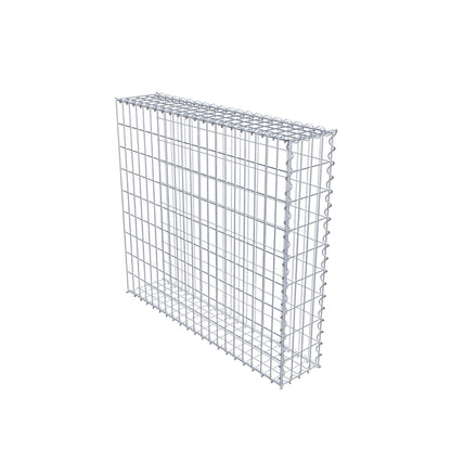 Opvokset gabion type 2 100 cm x 90 cm x 20 cm (L x H x D), maskestørrelse 5 cm x 10 cm, spiral